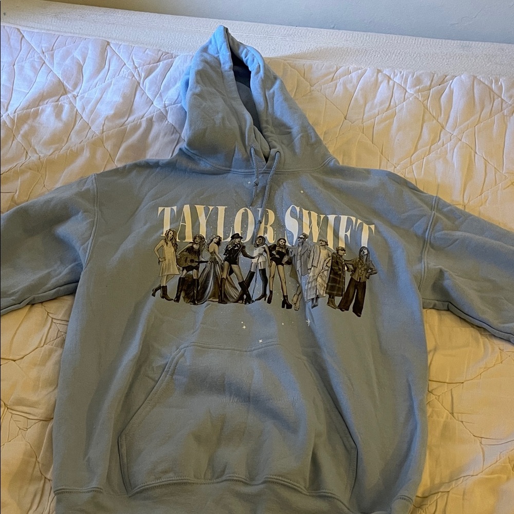 Taylor Swift Eras blue hoodie fearless to midnights